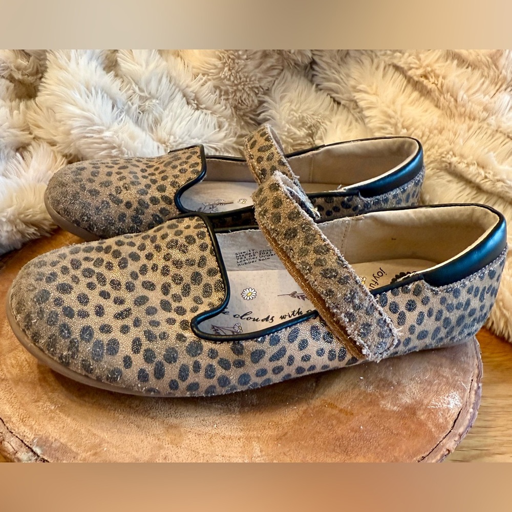 Livie & Luca leopard print suede mary jane shoe